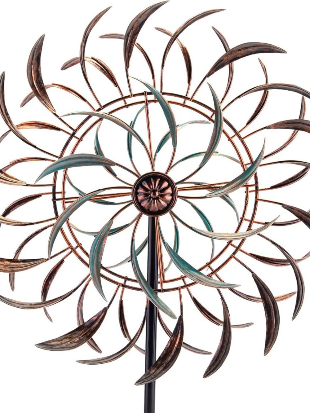 Large Outdoor Metal Wind Spinners, 360 Degrees Swivel Wind Sculpture Yard Art De